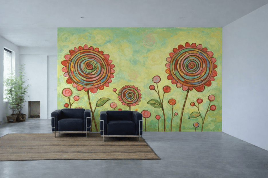 Spiral Blossom Patch
