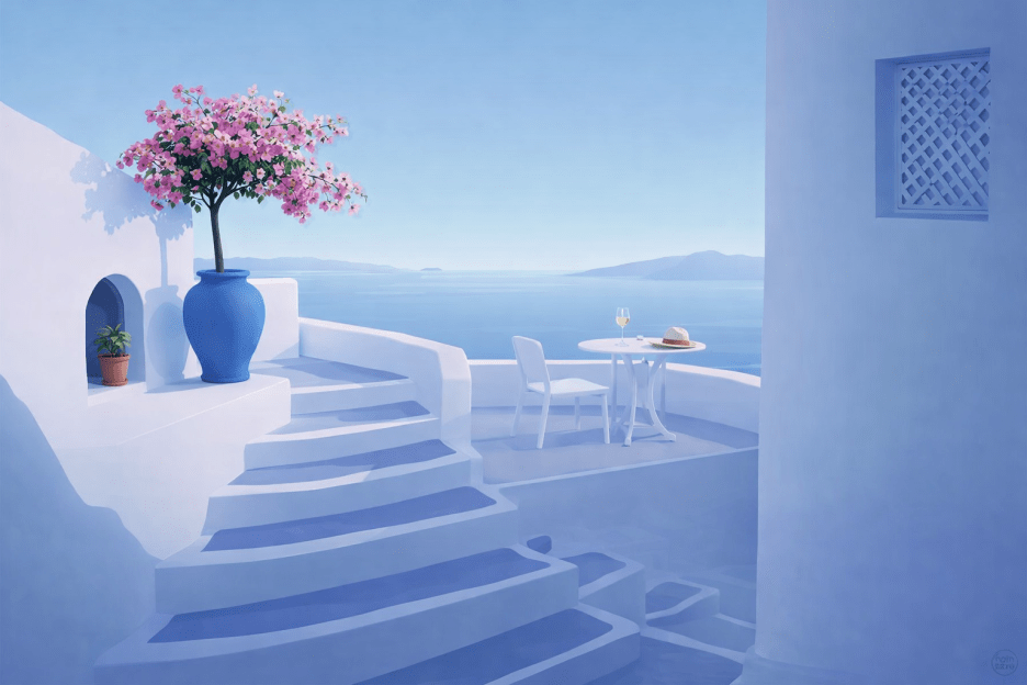 Azure Terrace Blossom