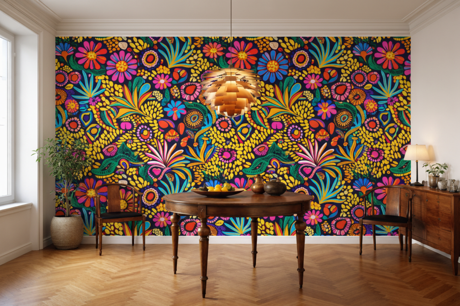 Vibrant Mosaic Flora