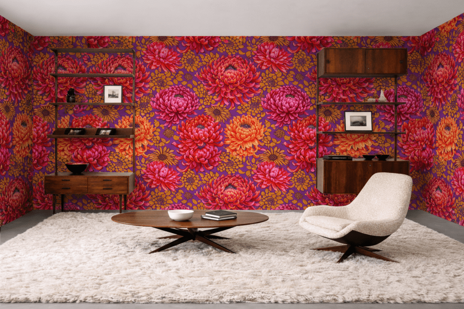 Saffron Chrysanthemum Tapestry