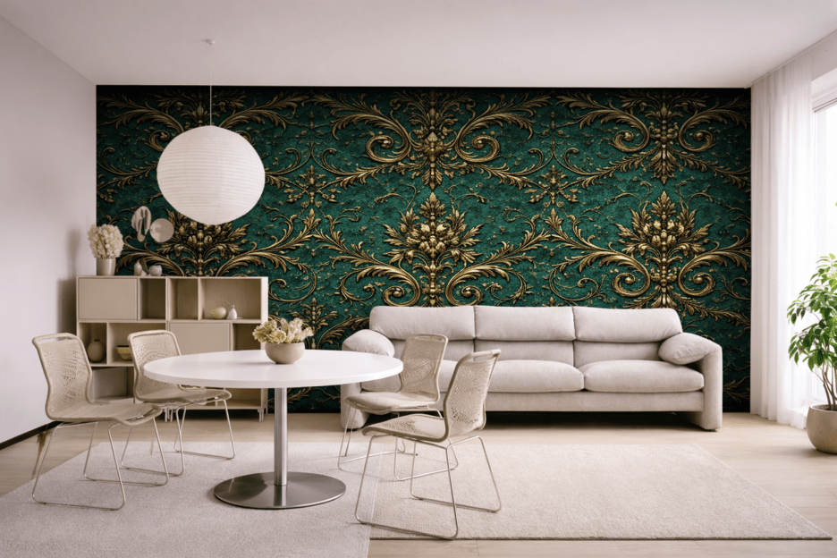Gilded Flourish Tapestry