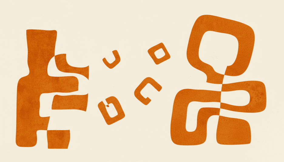 Ochre Geometric Whimsy