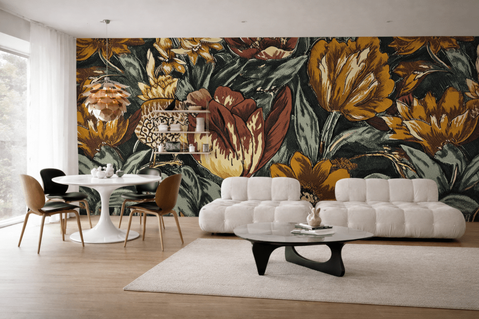 Glowing Blossom Tapestry
