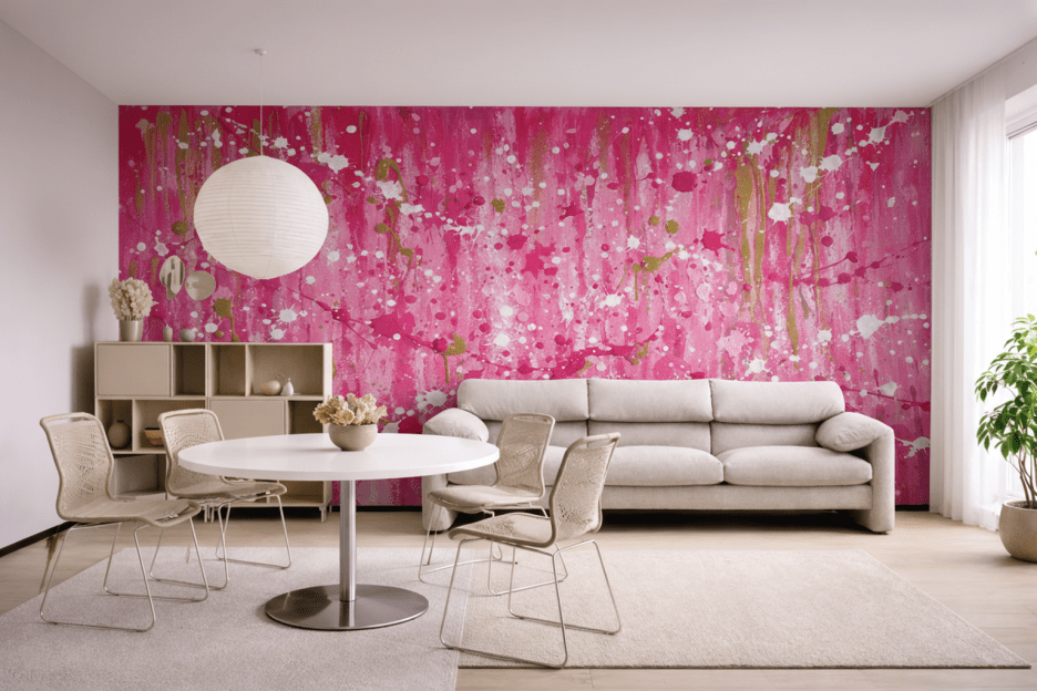 Splattered Silken Canvas