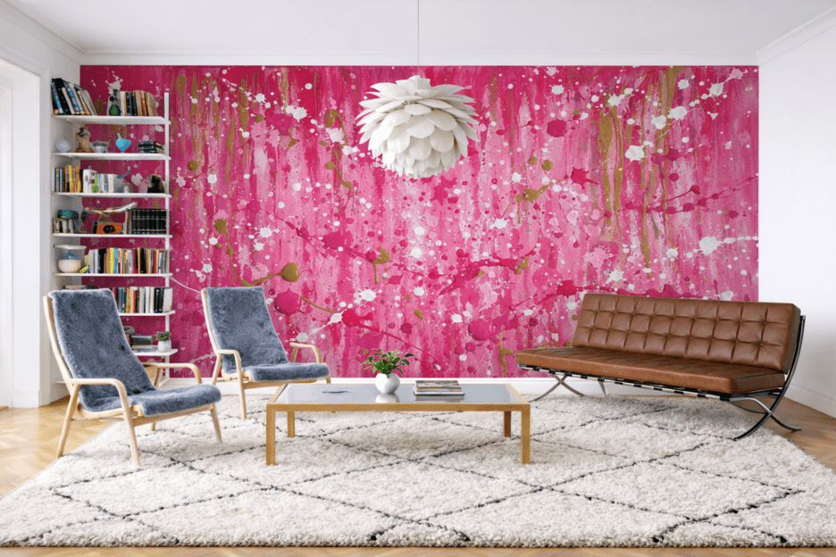 Splattered Silken Canvas