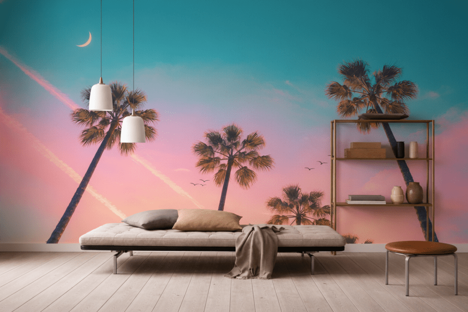 Palm Silhouette Twilight