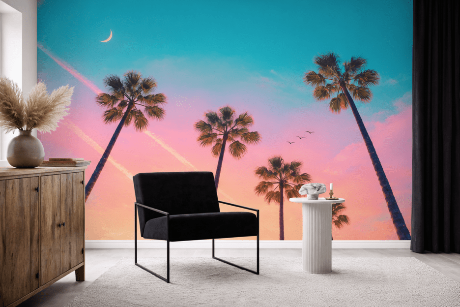 Palm Silhouette Twilight