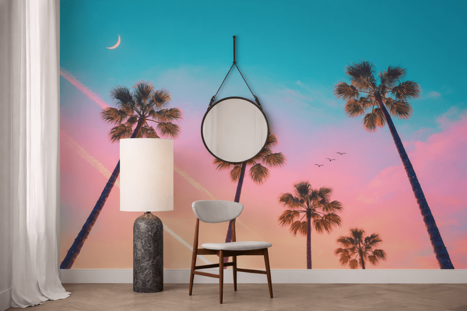 Palm Silhouette Twilight