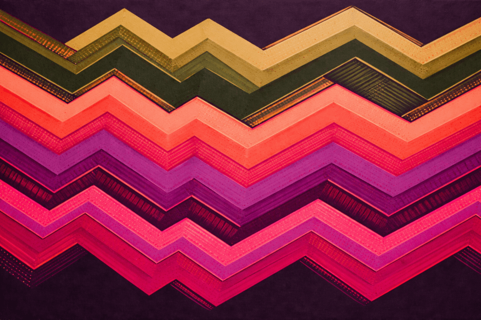 Frosted Zigzag Tapestry