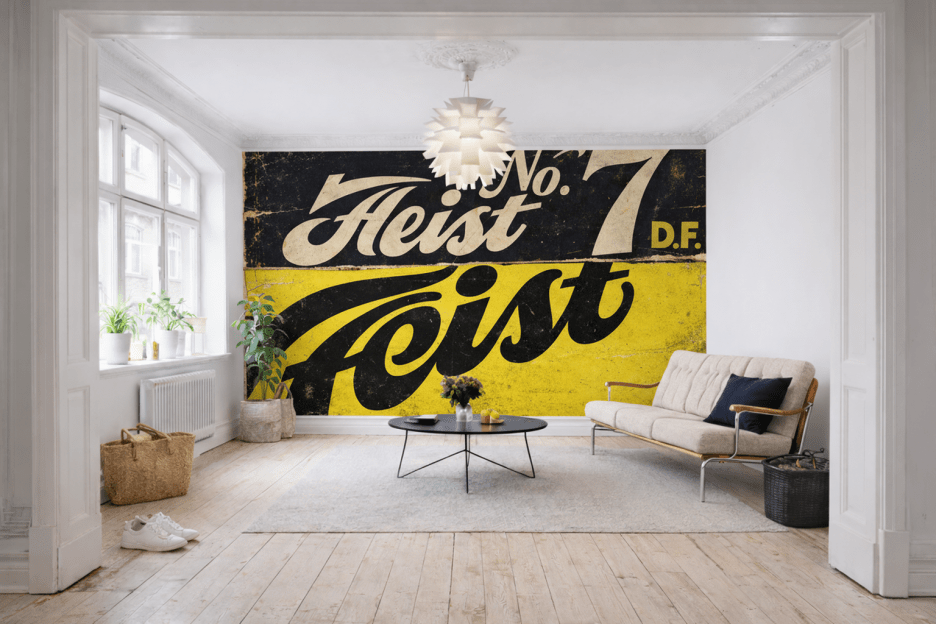 Retro Lettering Mosaic