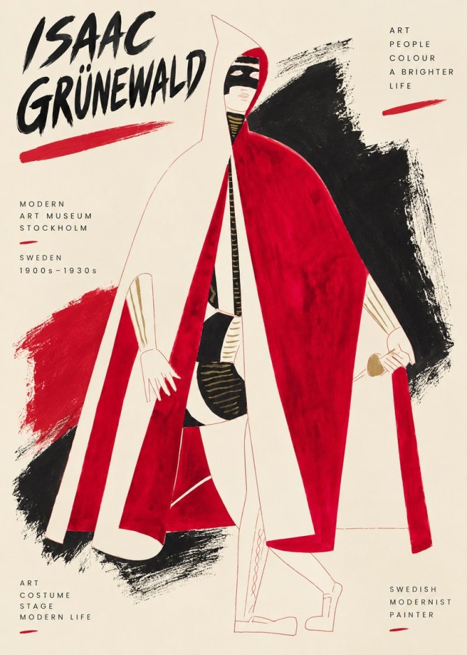 Isaac Grünewald Costume Design I No3 - Poszter
