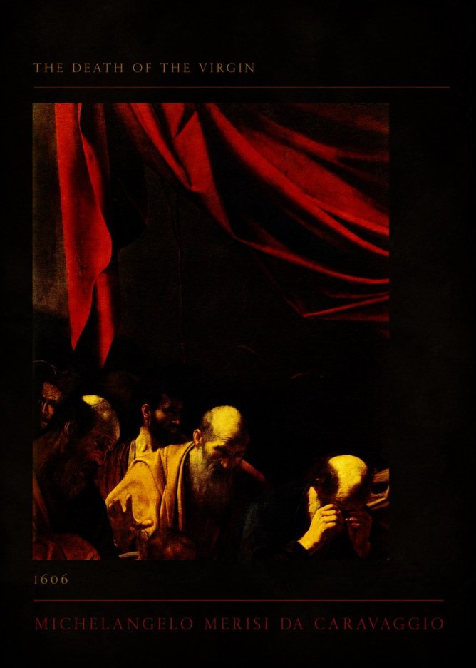 Michelangelo Merisi da Caravaggio The Death of the Virgin I No3 - Poszter