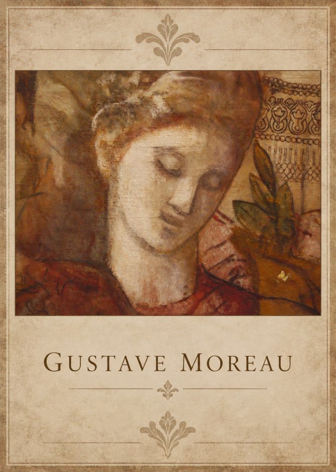 Gustave Moreau Female Head Study No5 - Poszter