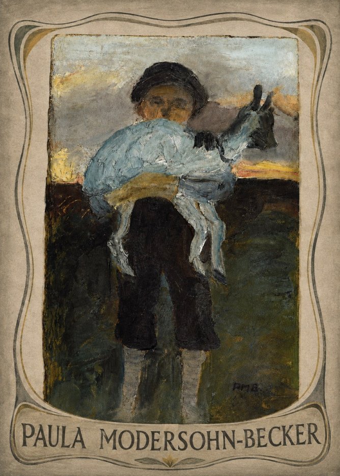 Paula Modersohn-Becker Boy with Goat No3 - Poszter