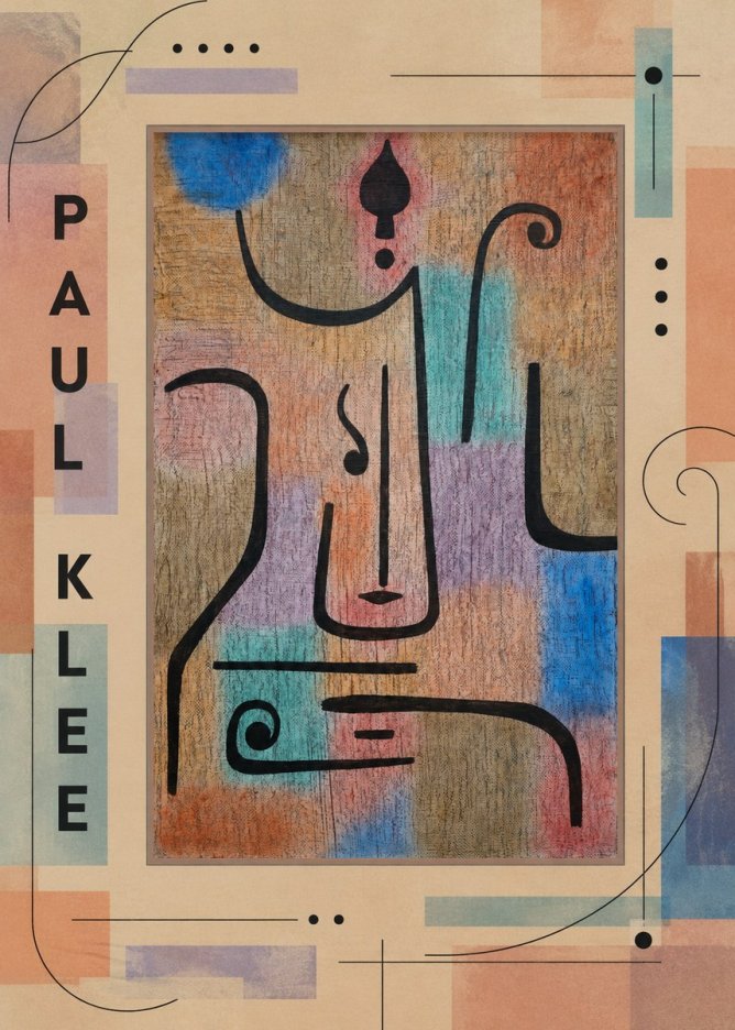Paul Klee Mask of the Heart No4 - Poszter