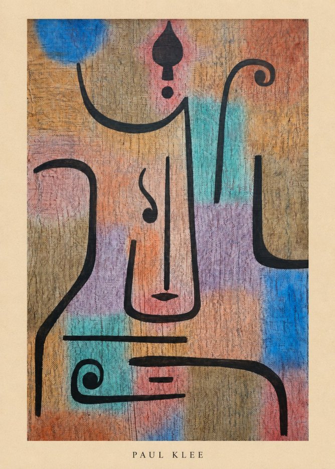 Paul Klee Mask of the Heart No5 - Poszter