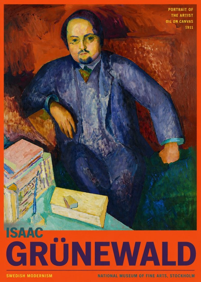Isaac Grünewald Portrait of the Artist No2 - Poszter