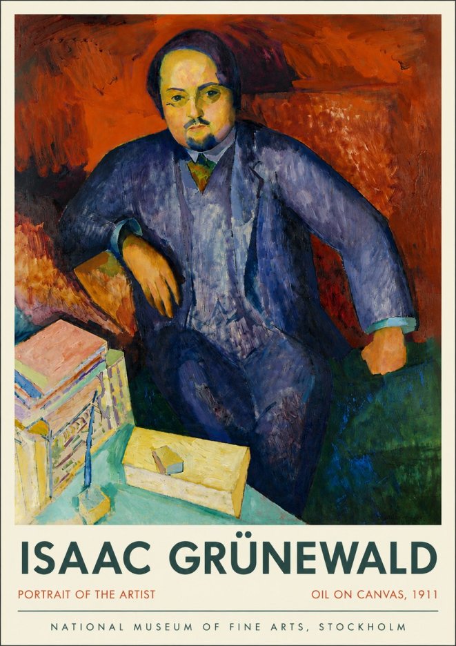 Isaac Grünewald Portrait of the Artist No3 - Poszter