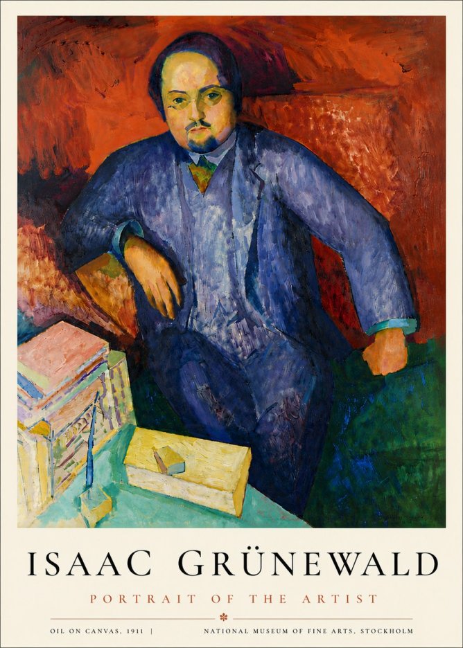 Isaac Grünewald Portrait of the Artist No6 - Poszter