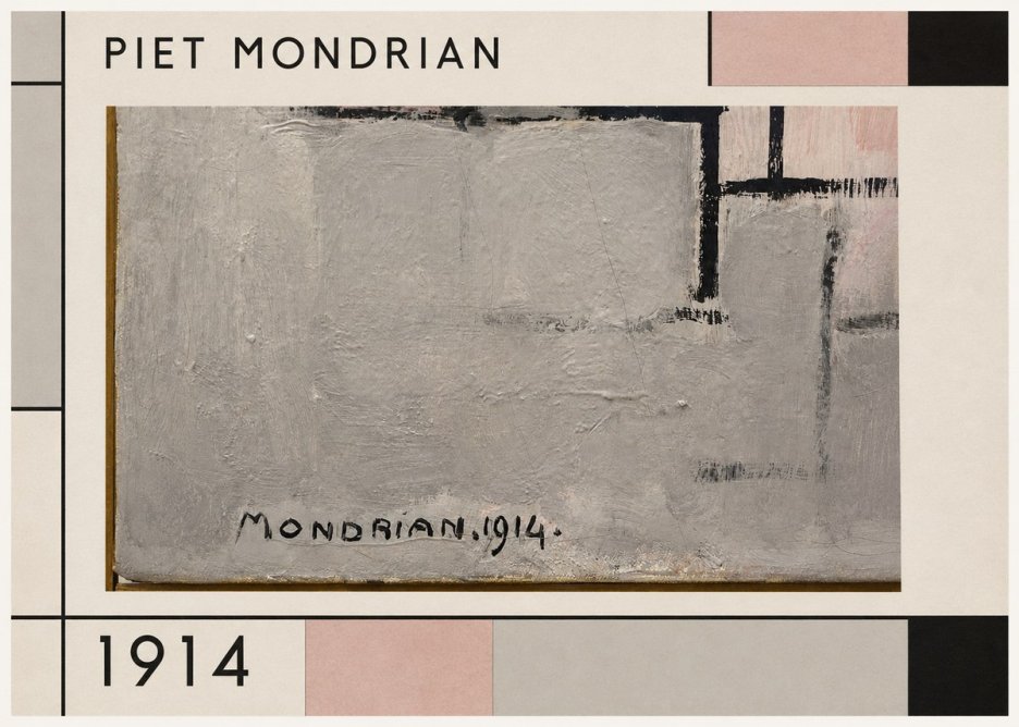 Piet Mondrian Composition 1914 No1 - Poszter