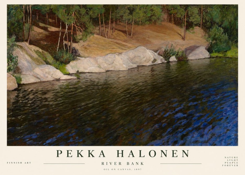 Pekka Halonen River Bank No1 - Poszter