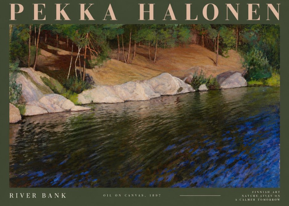 Pekka Halonen River Bank No4 - Poszter
