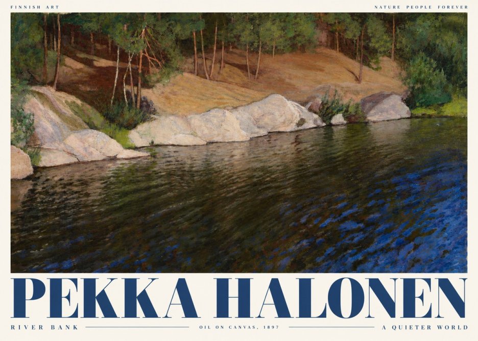 Pekka Halonen River Bank No5 - Poszter