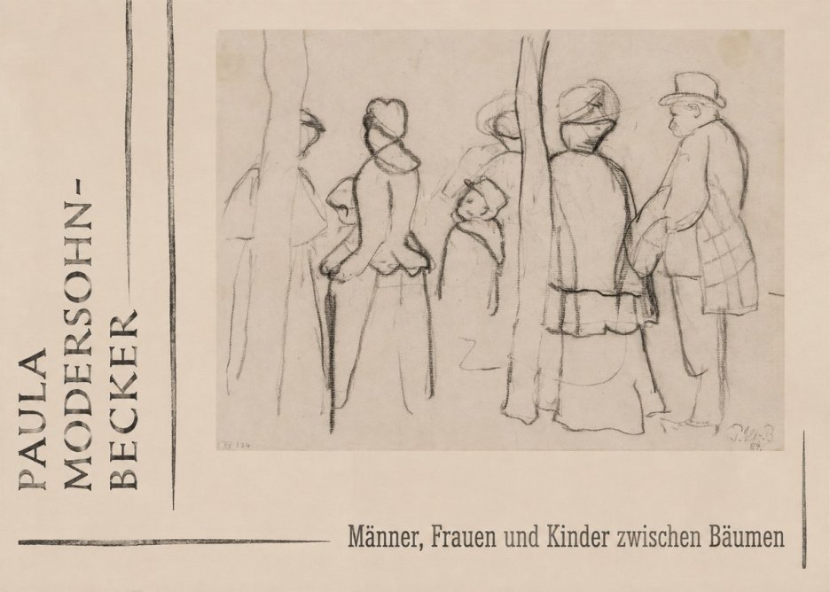 Paula Modersohn-Becker Männer, Frauen Und Kinder Zwischen Bäumen No2 - Poszter