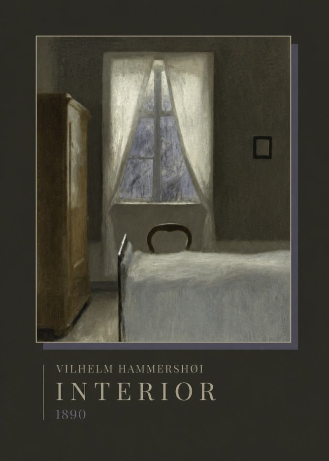 Vilhelm Hammershøi Interior I No4 - Poszter