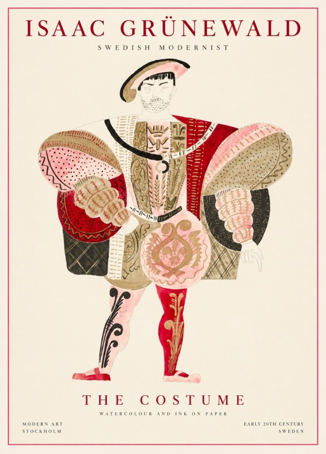 Isaac Grünewald The Costume I No1 - Poszter