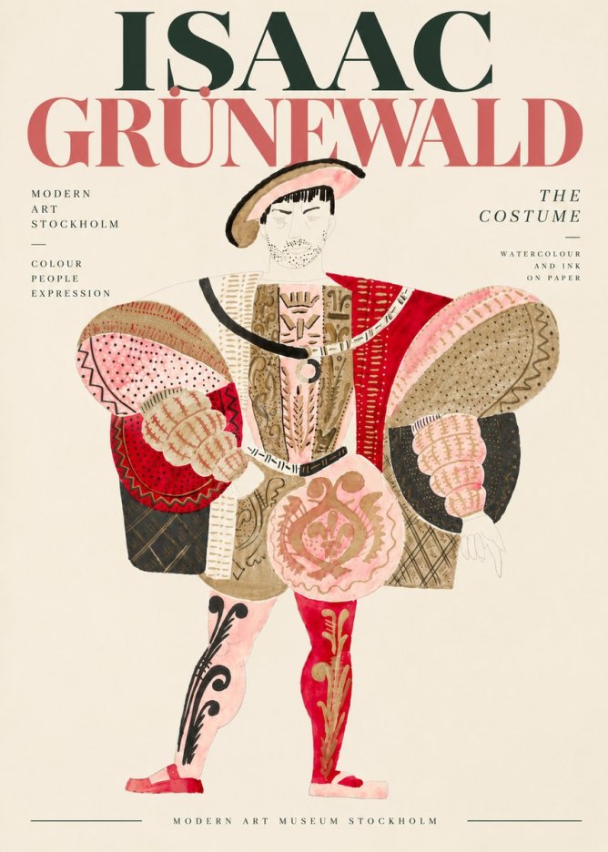 Isaac Grünewald The Costume I No6 - Poszter