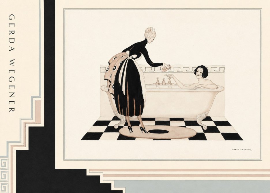 Gerda Wegener Woman in Bathtub No2 - Poszter