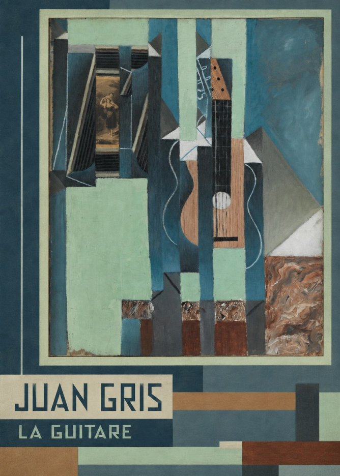 Juan Gris La Guitare No3 - Poszter