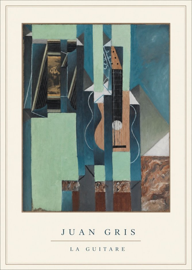 Juan Gris La Guitare No4 - Poszter