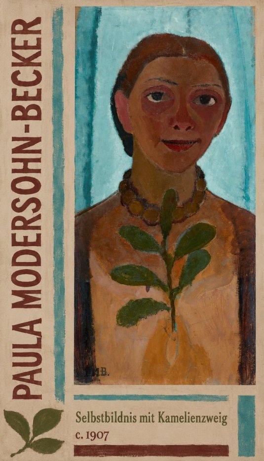 Paula Modersohn-Becker Selbstbildnis Mit Kamelienzweig No2 - Poszter