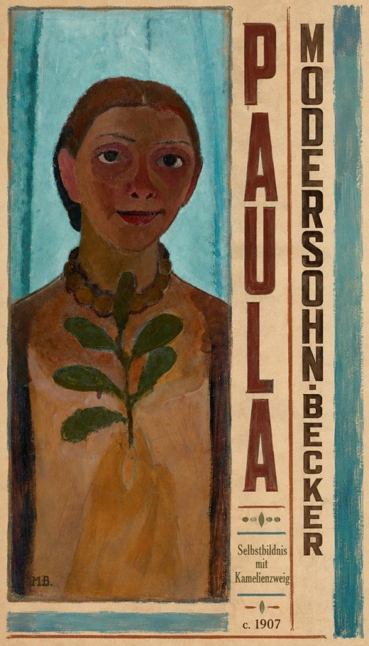 Paula Modersohn-Becker Selbstbildnis Mit Kamelienzweig No4 - Poszter