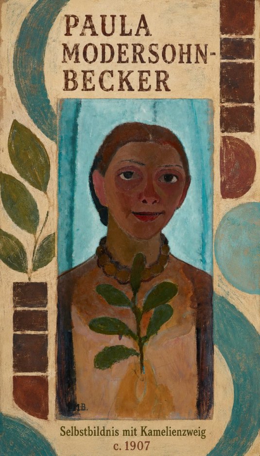 Paula Modersohn-Becker Selbstbildnis Mit Kamelienzweig No6 - Poszter