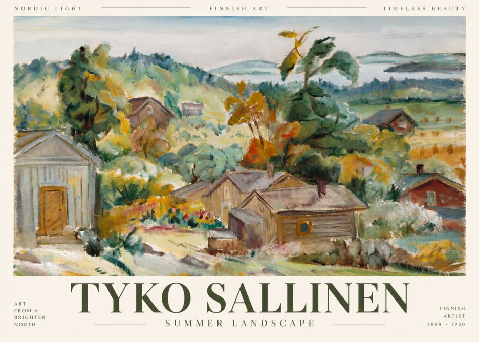 Tyko Sallinen Summer Landscape No4 - Poszter