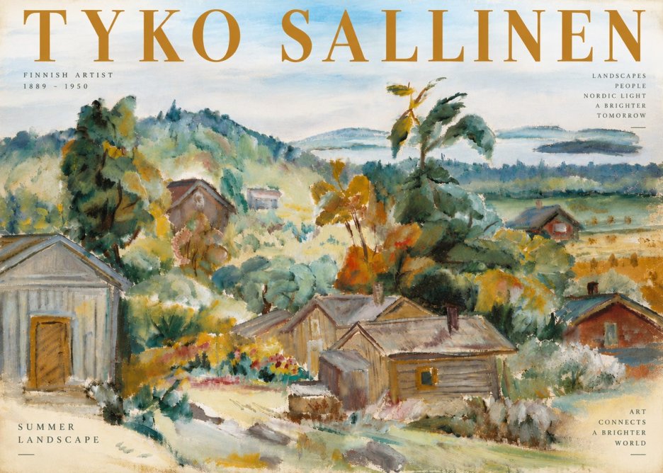 Tyko Sallinen Summer Landscape No6 - Poszter
