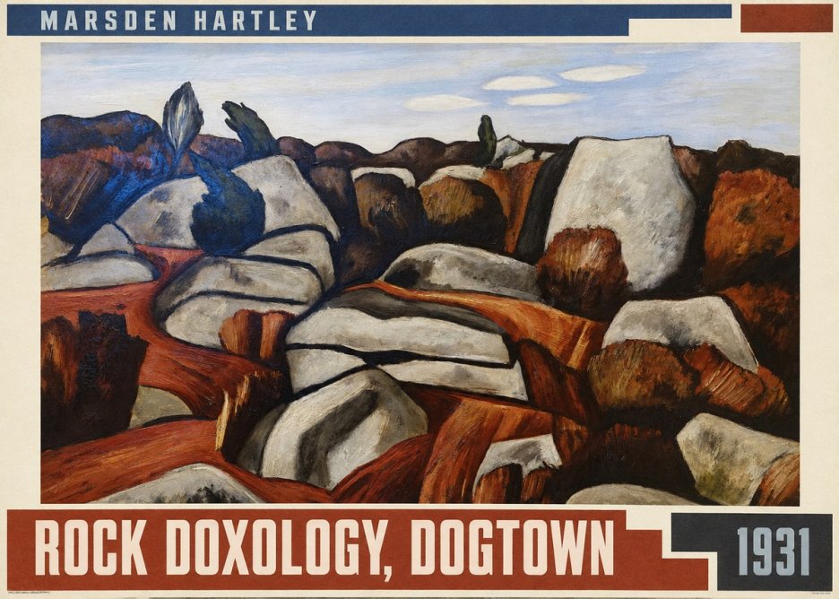 Marsden Hartley Rock Doxology, Dogtown No5 - Poszter