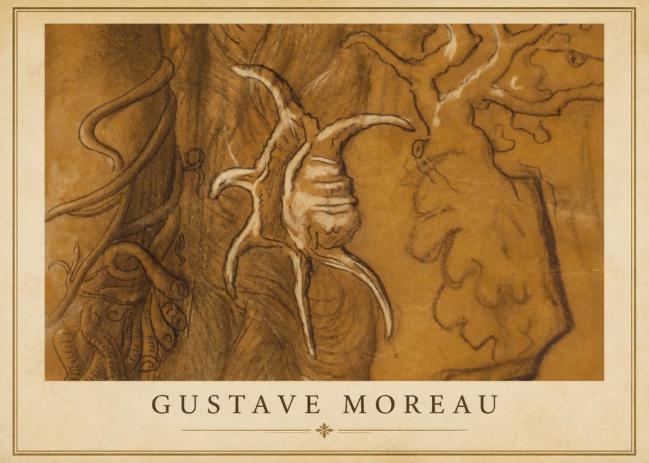 Gustave Moreau Mystical Shell Study No1 - Poszter