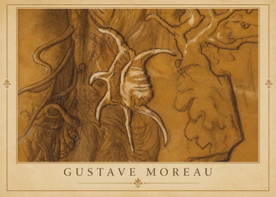 Gustave Moreau Mystical Shell Study No2 - Poszter