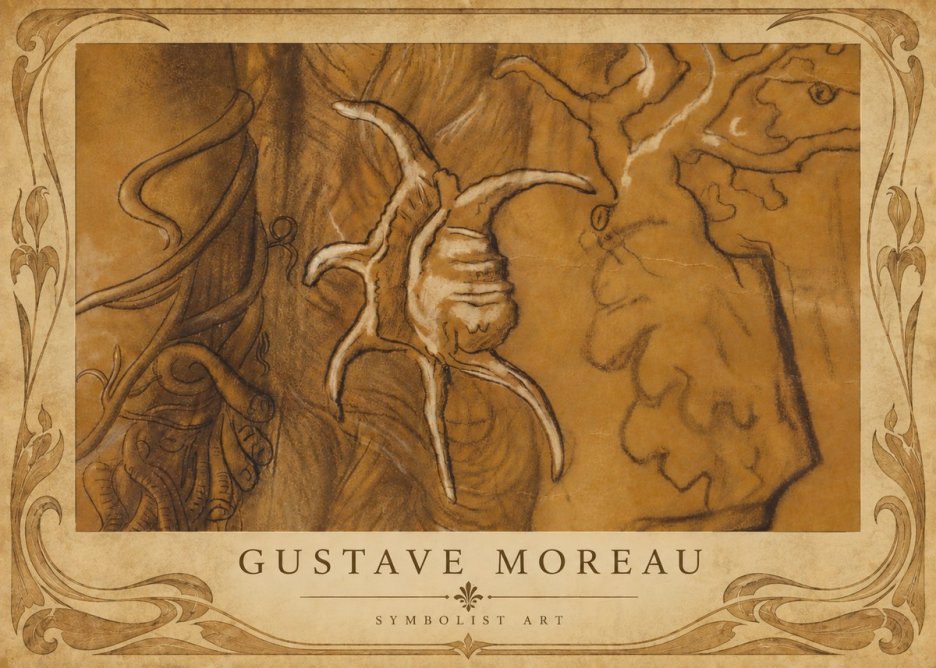 Gustave Moreau Mystical Shell Study No6 - Poszter