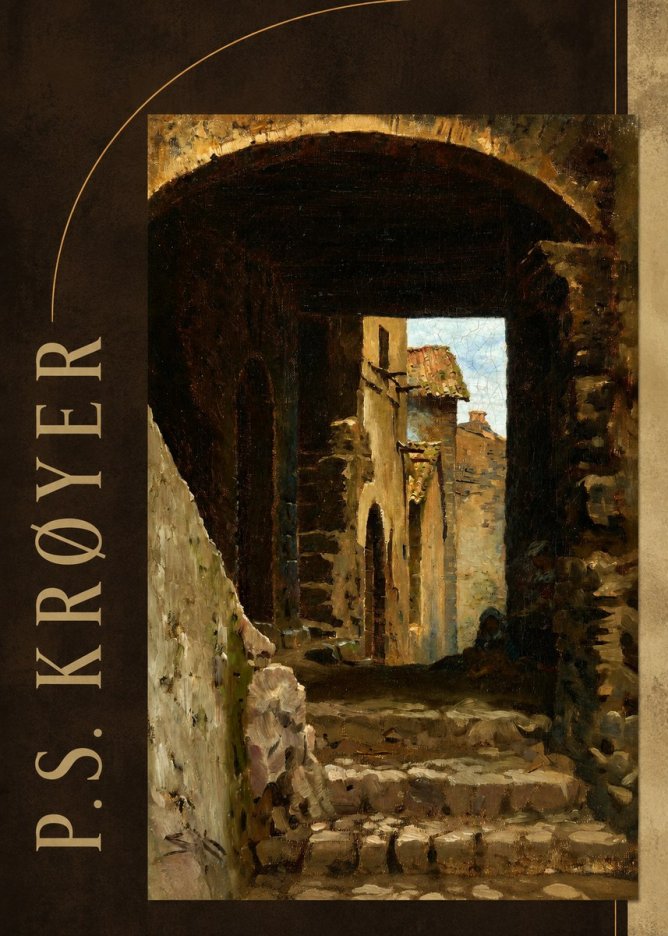 P.S. Krøyer Archway in an Italian Street No2 - Poszter