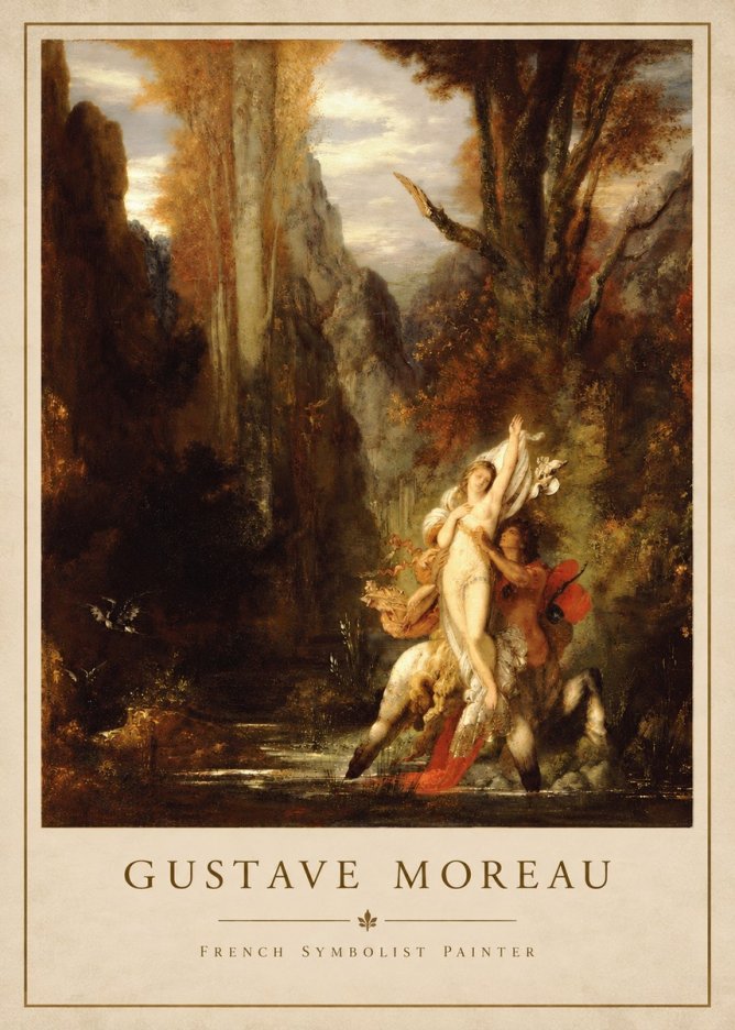 Gustave Moreau Jupiter and Semele I No5 - Poszter
