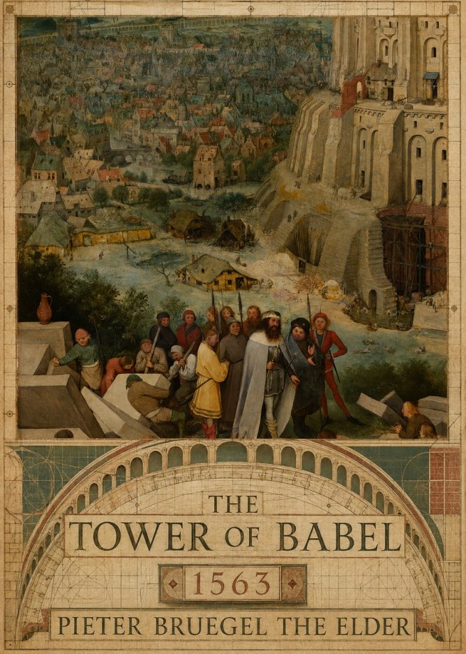Pieter Bruegel The Tower of Babel I No2 - Poszter