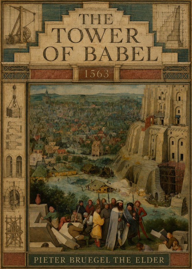 Pieter Bruegel The Tower of Babel I No3 - Poszter
