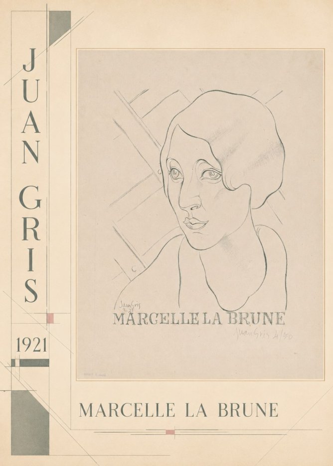 Juan Gris Marcelle La Brune I No3 - Poszter