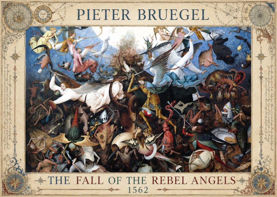 Pieter Bruegel The Fall of the Rebel Angels I No5 - Poszter