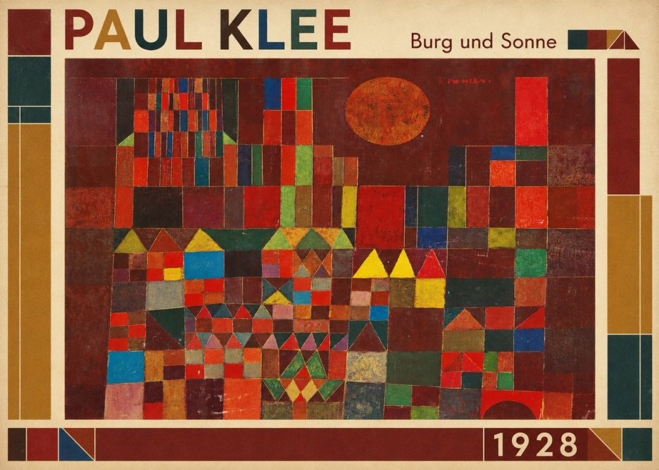 Paul Klee Burg Und Sonne No1 - Poszter